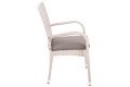 Zahradní židle Mori Basic Beige s podsedákem