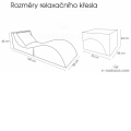 Skládací relaxační křeslo | Lehátko | Taburet | modré