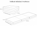 Skládací matrace Deluxe Black - 10 cm