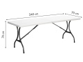 Skládací cateringový stůl 240 cm, ZK-240