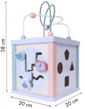 Dřevěná edukační hračka Clock, 1021