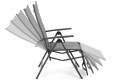 Zahradní židle Ibiza Relax Silver / Taupe