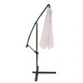Zahradní slunečník Malabo Black / Ecru 300 cm