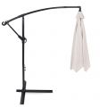 Zahradní slunečník Malabo Black / Ecru 300 cm