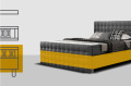 Postel boxspring Imperia Hard-Top 140x200 cm
