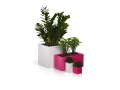 Samozavlažovací květináč Cubico 9x9x9 cm, fialový