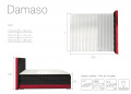 Postel boxspring Damaso s úložným prostorem 140x 200 cm