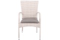 Zahradní židle Mori Basic Beige s podsedákem