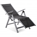 Zahradní židle Ibiza Relax Silver / Black