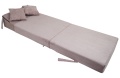 Rozkládací křeslo - matrace pro hosty Lincol růžové 70x200x15 cm