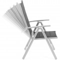 Zahradní sestava Ibiza Pollywood 185 cm Silver / Grey 8+1