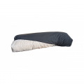 Set polstrování se zipem na pohovku z palet 120 x 80 cm - antracit