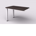 Přístavný kancelářský stolek Wels na kovových nohách 80 cm