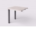 Přístavný kancelářský stolek Wels na kovových nohách 80 cm