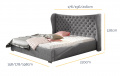Postel Lancaster 100x200 cm