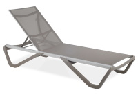 Zahradní lehátko Wave taupe
