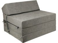 Rozkládací křeslo FIM - matrace pro hosty šedá