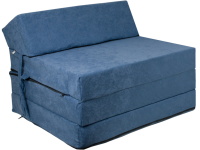 Rozkládací křeslo FIM - matrace pro hosty modrá