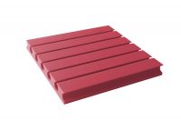 Akustická pěna premium PM-3 červená 45x45x6 cm