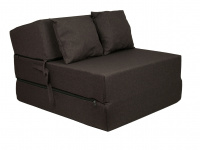 Rozkládací křeslo - matrace pro hosty Comfort Sawana hnědé 70x200x15 cm