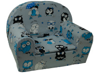 Dětské křesílko Noční sovy šedé