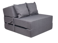 Rozkládací křeslo - matrace pro hosty Comfort Sawana šedé 70x200x15 cm