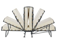 (II.) Skládací postel Luxor 90x200 cm - antracit - 2. JAKOST!