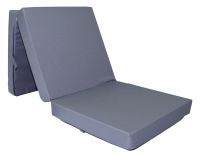 Skládací voděodolná matrace Waterproof 65x195x10 cm šedá