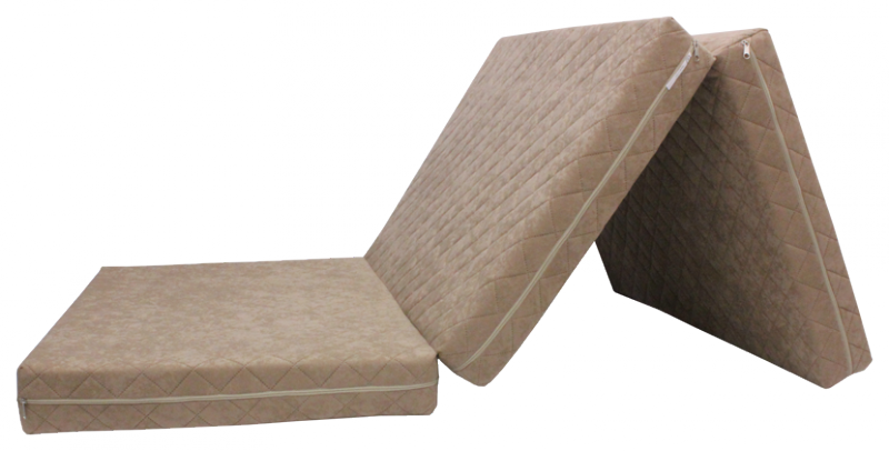 Levně e-matrace.com Skládací matrace Deluxe Cappuccino - 90x195x10 cm