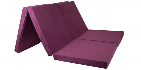 Skládací matrace pro hosty Duo fialová