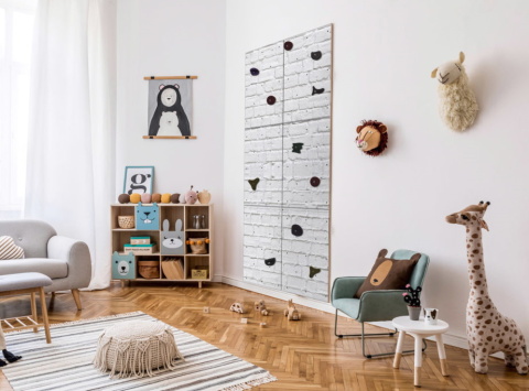 Lezecká stěna pro děti White Brick