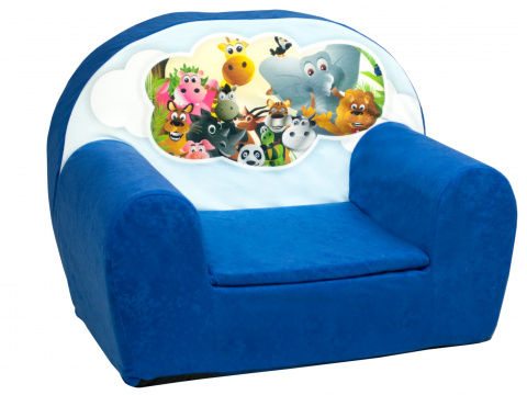 Dětské křesílko Afrika modré