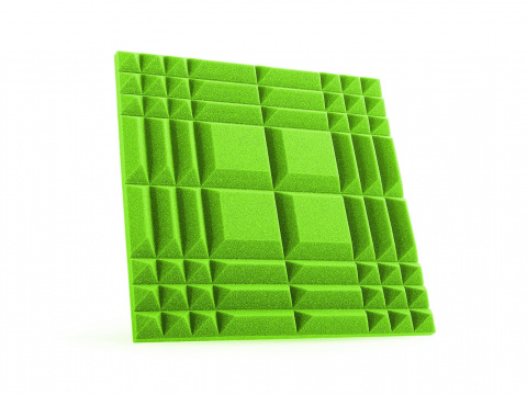 Akustická pěna combo A zelená 50x50x4 cm