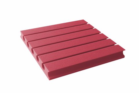 Akustická pěna premium PM-3 červená 45x45x6 cm