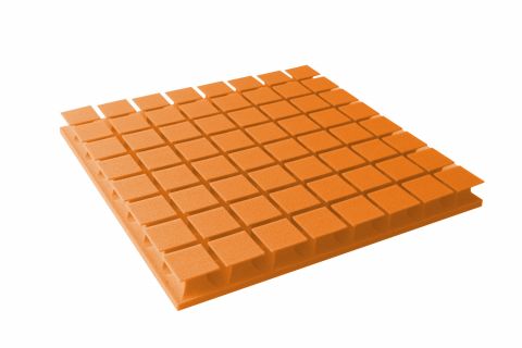 Akustická pěna premium PM-8K oranžová 60x60x6 cm