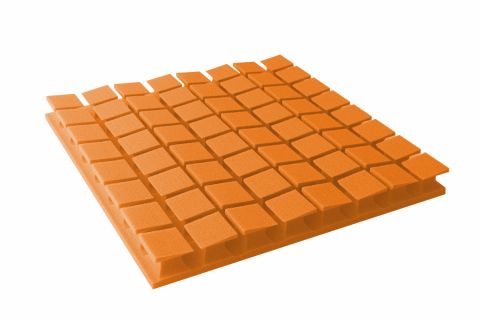 Akustická pěna premium PM-8K-U oranžová 60x60x6 cm