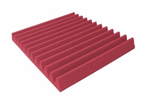 Akustická pěna premium Trapez červená 60x120x7 cm