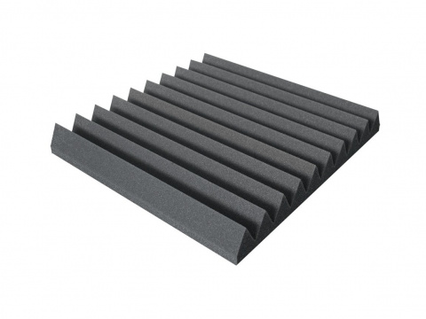Akustická pěna V-profil grafit 50x50x4 cm