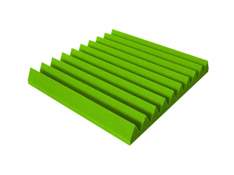 Akustická pěna V-profil zelená 50x50x4 cm