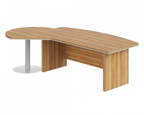 Kancelářský stůl Berlin Lux s jednacím prvkem 255 cm levá varianta