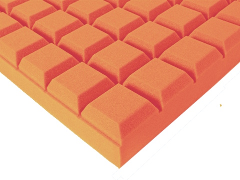 Akustická pěna čokoláda oranžová 9 cm