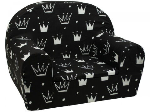 Dětské křesílko Koruny černé