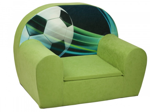 Dětské křesílko Fotbal zelené