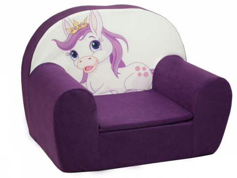 Dětské křesílko Poník fialové