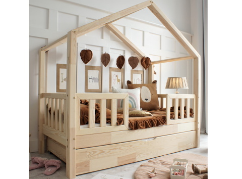 Domečková postel HouseBed Plotek Duo Plus