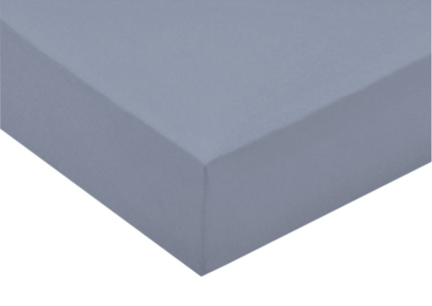 Prostěradlo Jersey 185g/m2 140x200 cm, Světle šedá