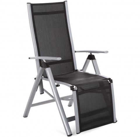 Zahradní židle Ibiza Relax Silver / Black