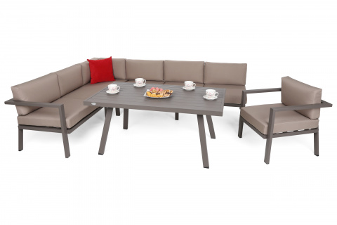 Zahradní sestava Miami Grey Taupe / Beige
