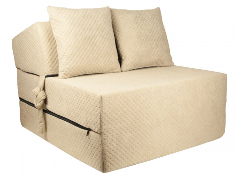 Rozkládací křeslo - matrace pro hosty Comfort béžové 70x200x15 cm