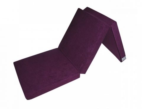 Skládací matrace fialova 8 cm 65x195 cm